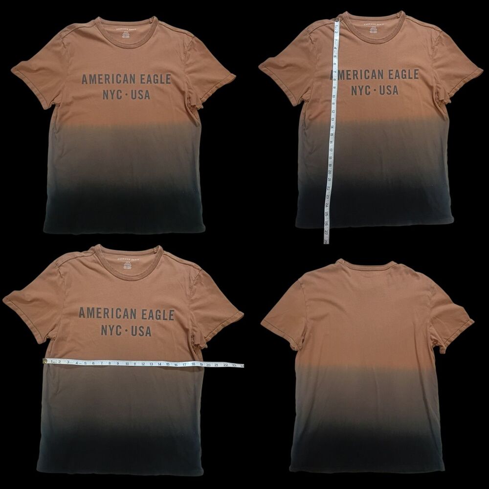 American Eagle Outfitters Men’s Size Medium Ombre Dip-dye Graphic T-shirt